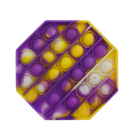 Pop It Tie Dye Octogonal - Brinquedo Sensorial Silicone