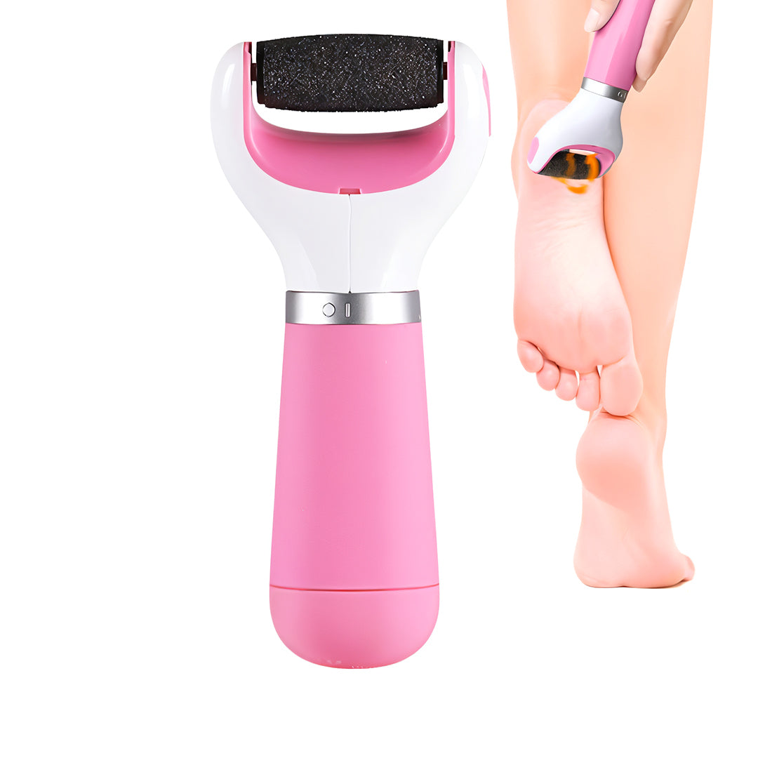 Removedor de Calos Elétrico Portátil Rosa para Pés