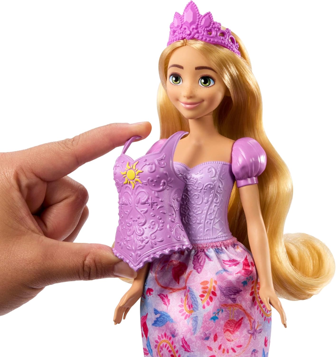 Boneca Disney Princesa Rapunzel Fashion 2 Em 1 Com Acessórios