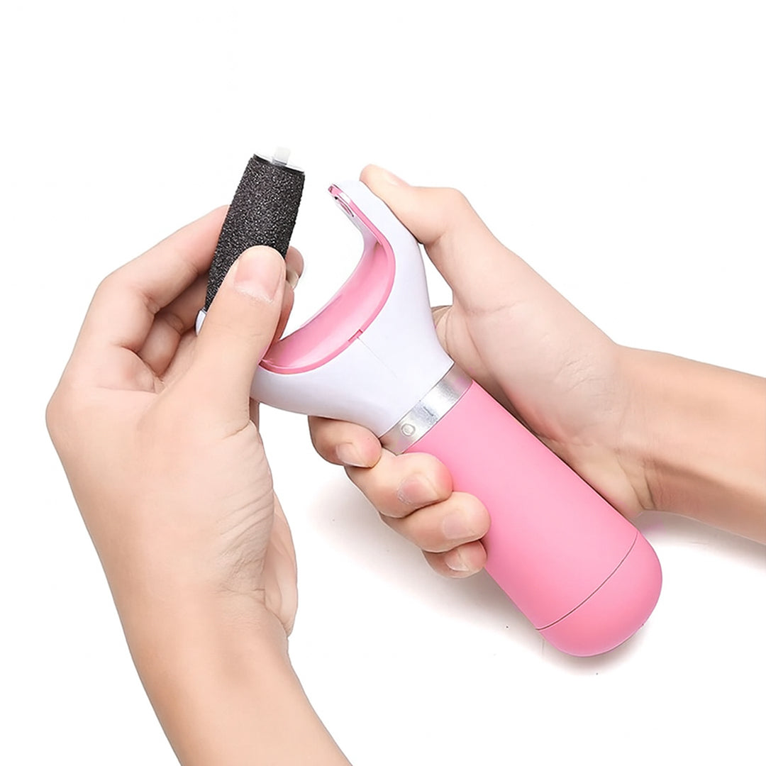 Removedor de Calos Elétrico Portátil Rosa para Pés