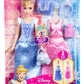 Boneca Disney Princesa Cinderela Fashion 2 Em 1 Com Acessórios