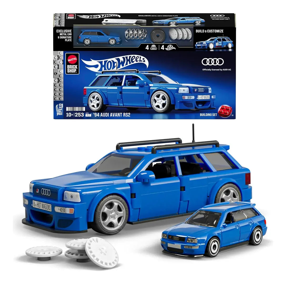 Hot Wheels Brick Shop Speed 94 Audi Avant 1:32 253pc