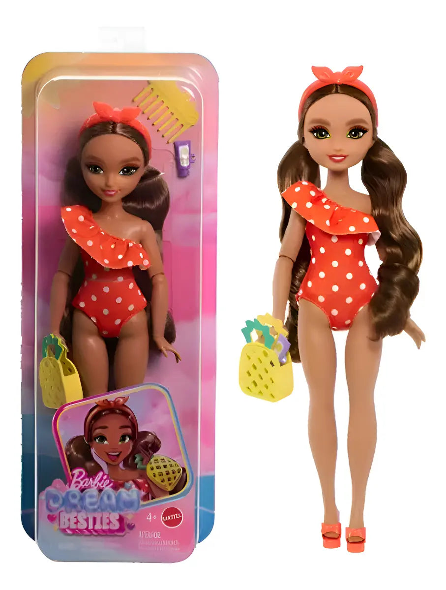 Barbie Dream Besties Teresa Com Traje De Banho Básica