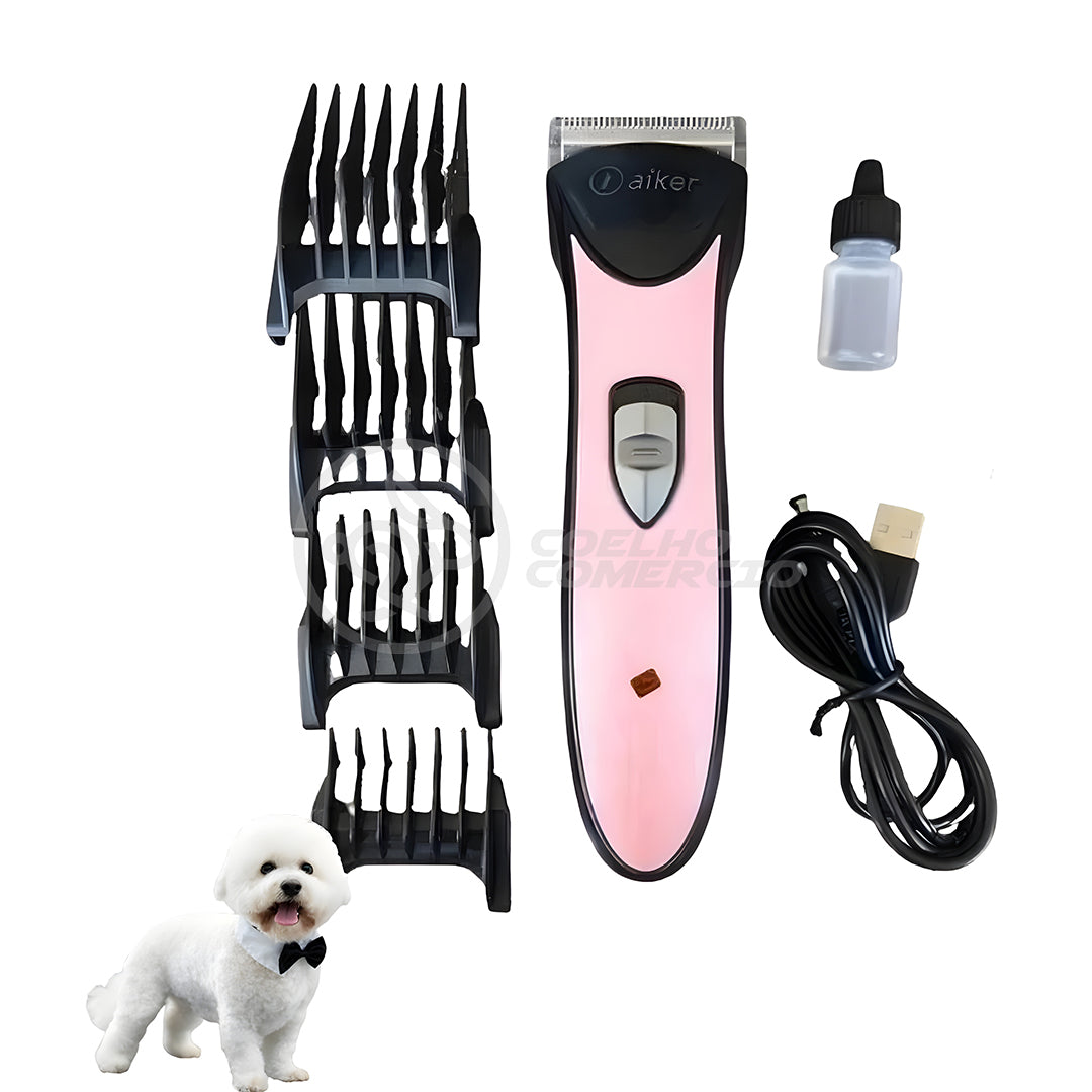 Aiker AG-097 Tosadora Recarregável para Cães e Pets